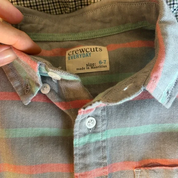 Lot of 4 Size 6-7 Crewcut button down shirts